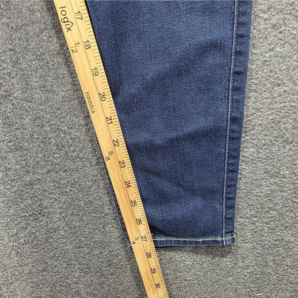 7 For All Mankind Jeans Womens 30 Blue The Ankle Skinny b(air) Distressed NWT - Picture 9 of 11